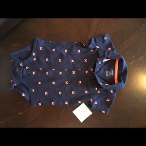 Carters 9m crab onesie